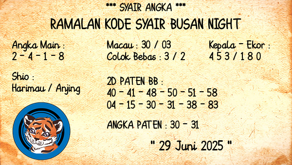 Prediksi Busan Night