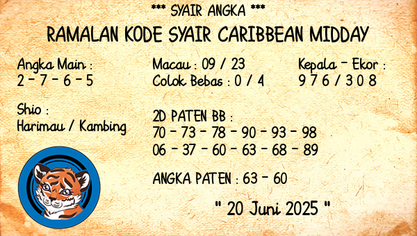 Prediksi Caribbean Midday