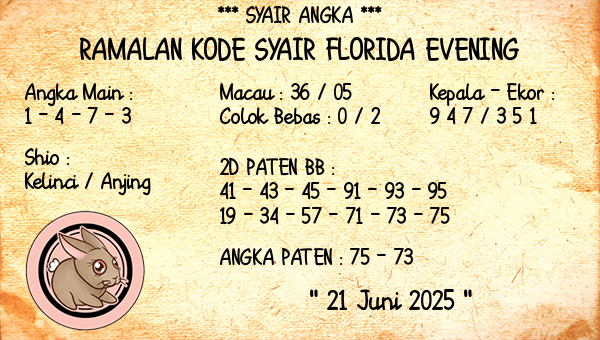 Prediksi Florida Evening
