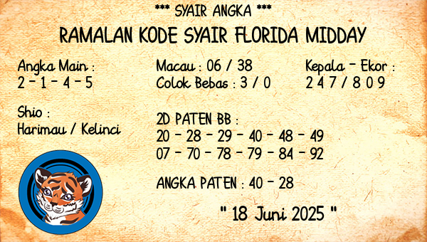 Prediksi Florida Midday
