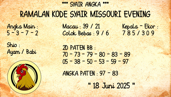 Prediksi Missouri Evening