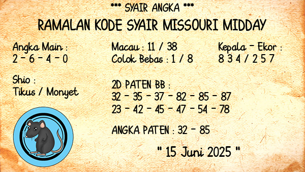Prediksi Missouri Midday