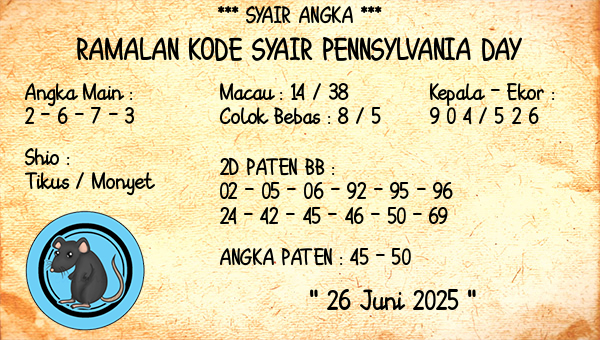 Prediksi Pennsylvania Day