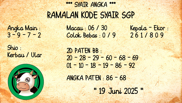 Prediksi SGP