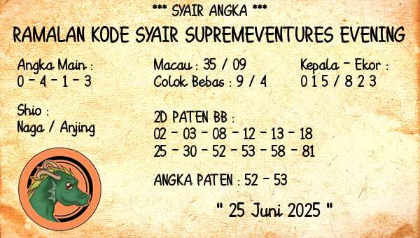 Prediksi Supremeventures Evening