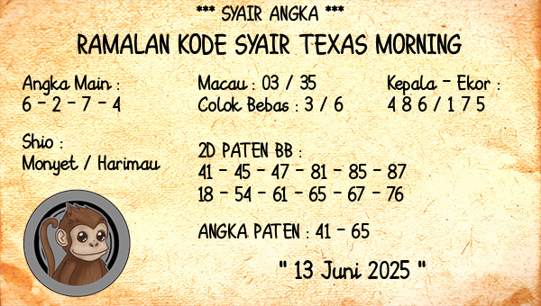 Prediksi Texas Morning