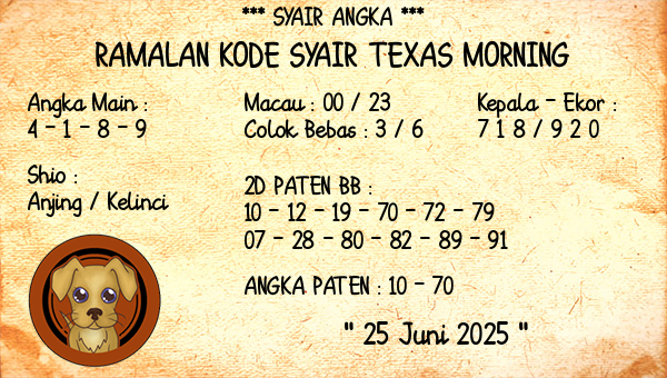 Prediksi Texas Morning