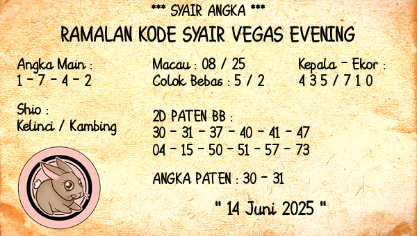 Prediksi Vegas Evening