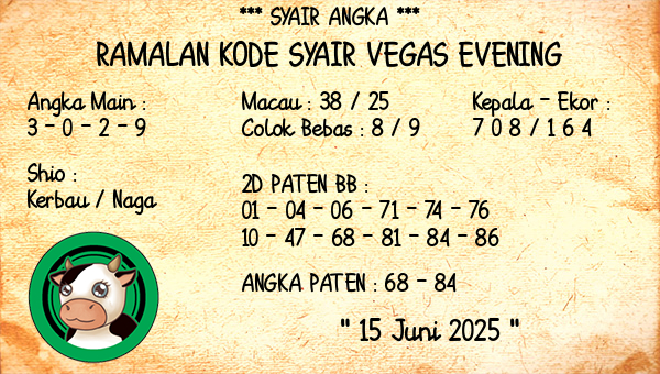 Prediksi Vegas Evening