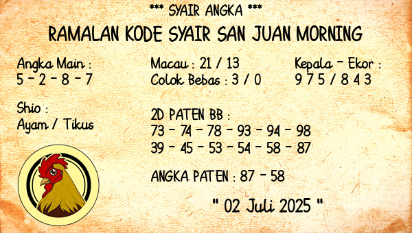 Prediksi San Juan Morning