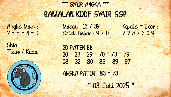 Prediksi SGP