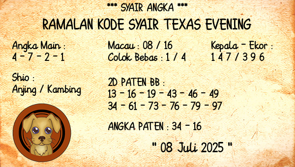 Prediksi Texas Evening
